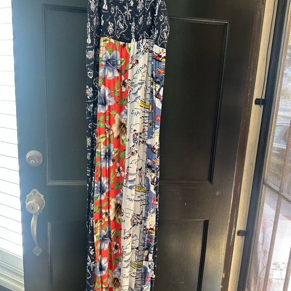 Tommy Bahama Women's Navy and White Floral Maxi Dress - Picture 3 of 8